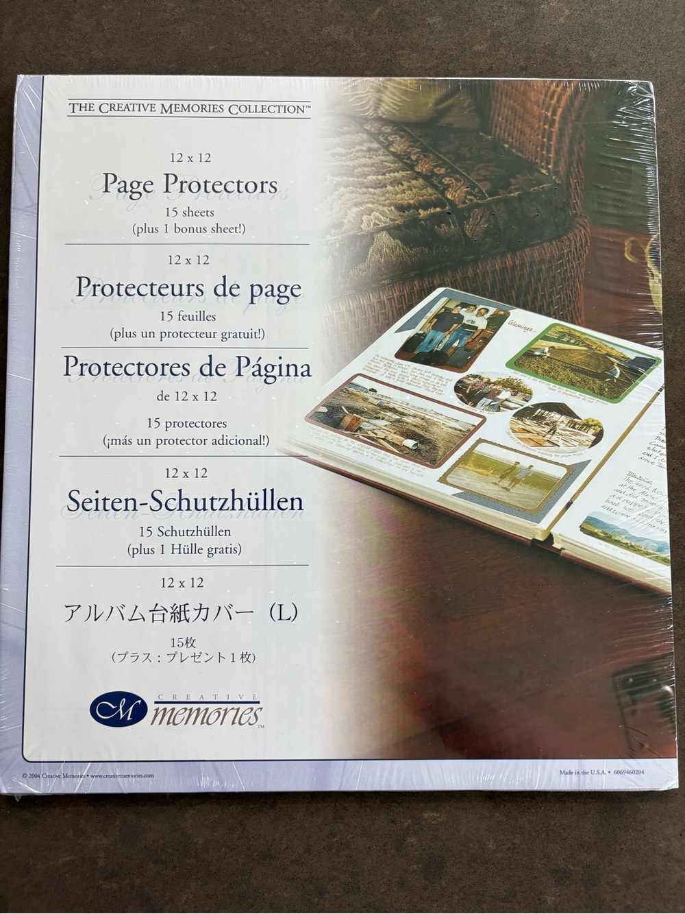 Creative Memories 12x12 Clear Page Protectors 15 Sheets + Bonus Sealed 2004 New